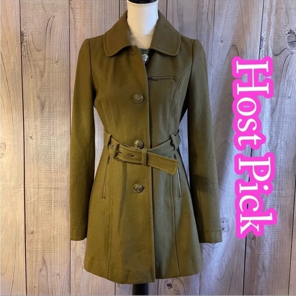 ✅2X Host Pick✅ Tulle by Anthropologie Wool Blend Belted Coat, Small - Picture 1 of 12